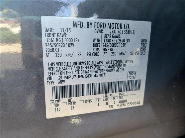 used 2016 Lincoln MKX car, priced at $7,998