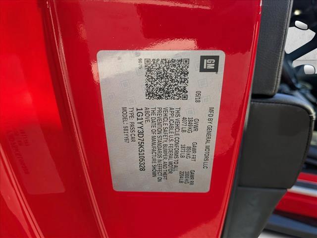 used 2019 Chevrolet Corvette car, priced at $60,798