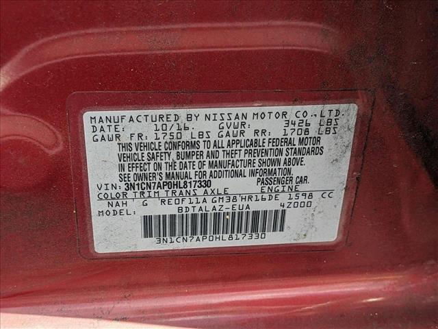 used 2017 Nissan Versa car, priced at $6,526