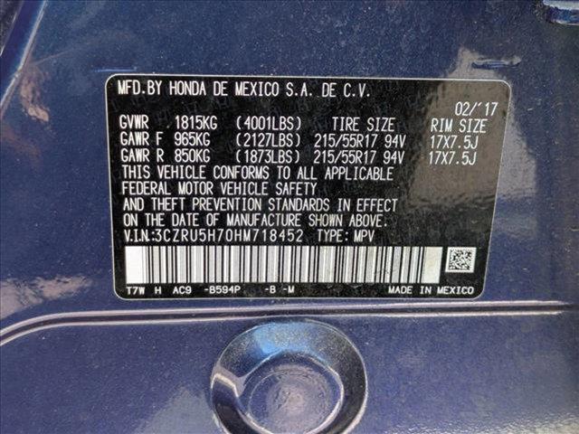 used 2017 Honda HR-V car, priced at $17,098