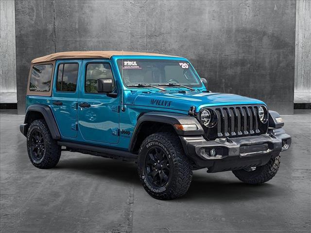 used 2020 Jeep Wrangler Unlimited car, priced at $31,498