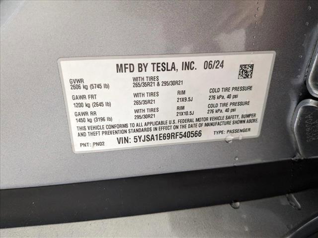 used 2024 Tesla Model S car, priced at $74,853