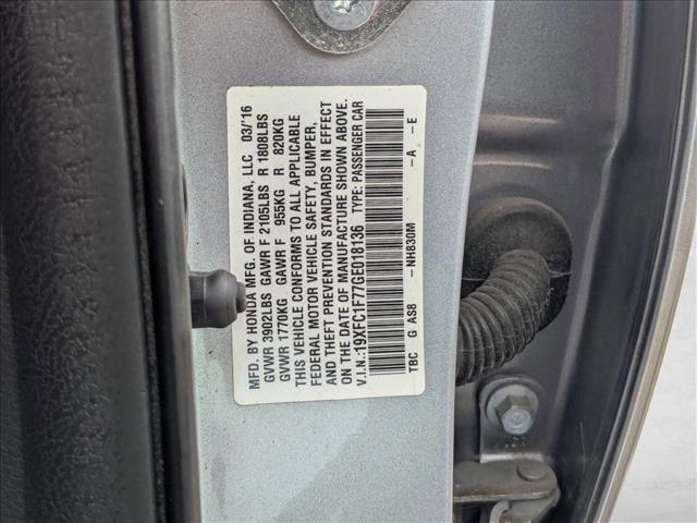 used 2016 Honda Civic car, priced at $11,298