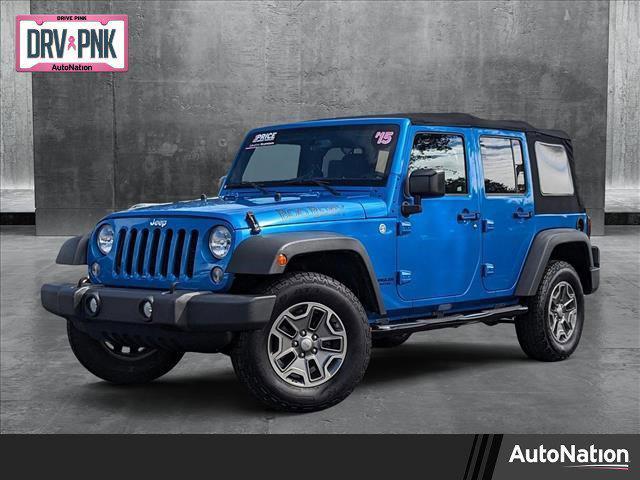 used 2015 Jeep Wrangler Unlimited car, priced at $16,998