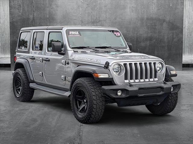 used 2019 Jeep Wrangler Unlimited car, priced at $24,398