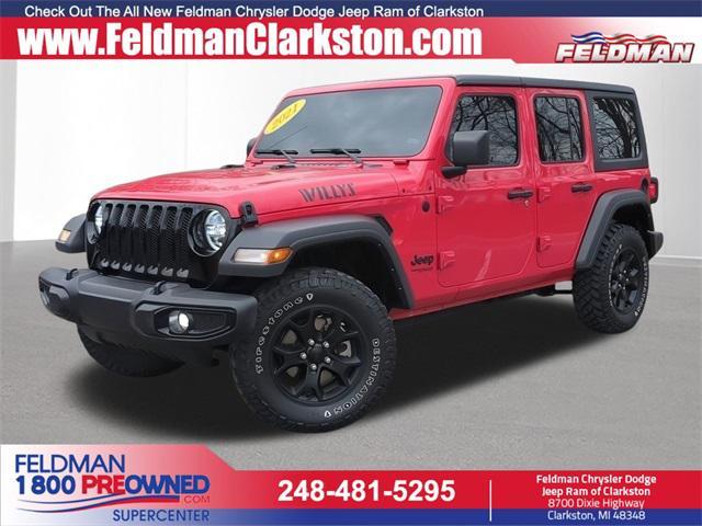 used 2021 Jeep Wrangler car, priced at $31,436