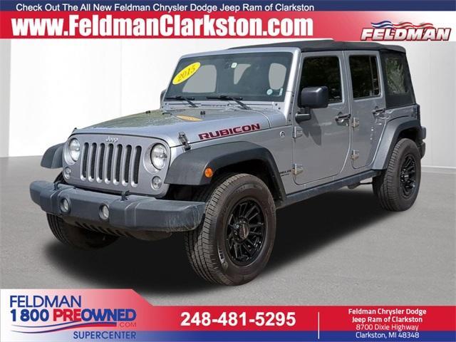 used 2015 Jeep Wrangler Unlimited car, priced at $23,522