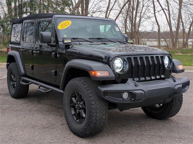 used 2021 Jeep Wrangler car, priced at $32,484