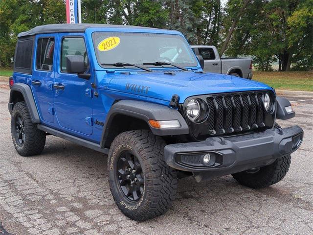 used 2021 Jeep Wrangler Unlimited car, priced at $30,513