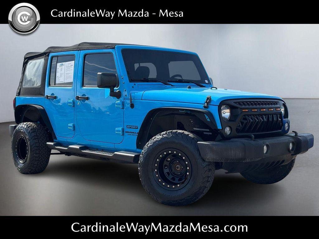 used 2017 Jeep Wrangler Unlimited car, priced at $20,999