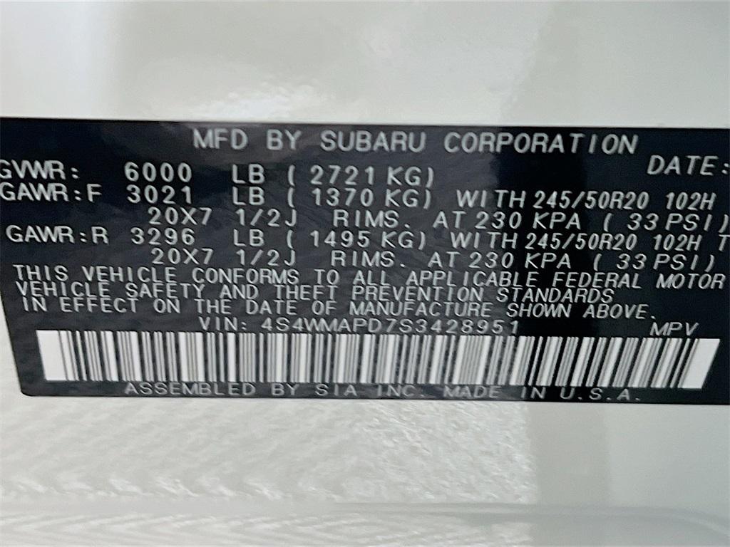 new 2025 Subaru Ascent car, priced at $47,876