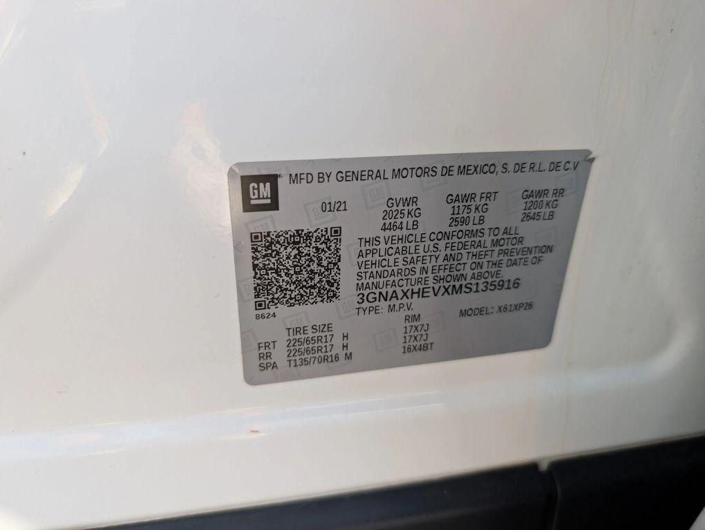 used 2021 Chevrolet Equinox car, priced at $12,487