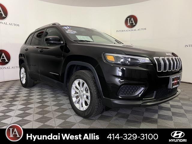 used 2021 Jeep Cherokee car, priced at $16,449