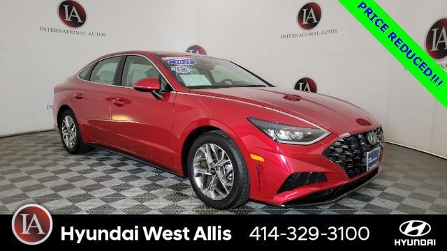 used 2021 Hyundai Sonata car, priced at $18,995