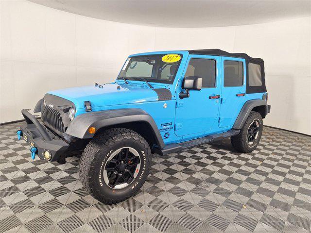 used 2017 Jeep Wrangler Unlimited car, priced at $21,056