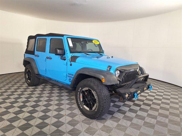 used 2017 Jeep Wrangler Unlimited car, priced at $21,056