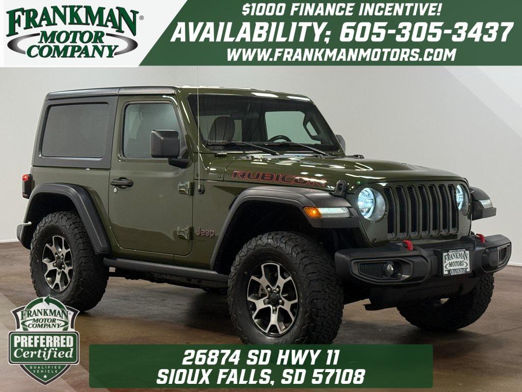 used 2021 Jeep Wrangler car, priced at $33,923