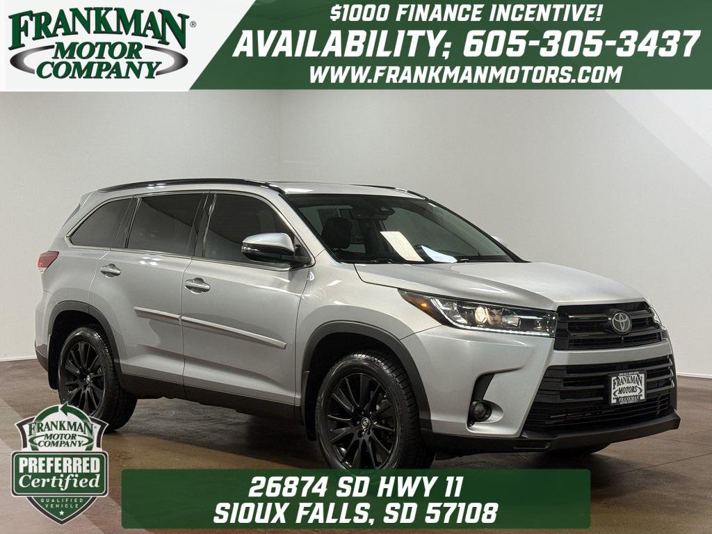 used 2019 Toyota Highlander car, priced at $22,423
