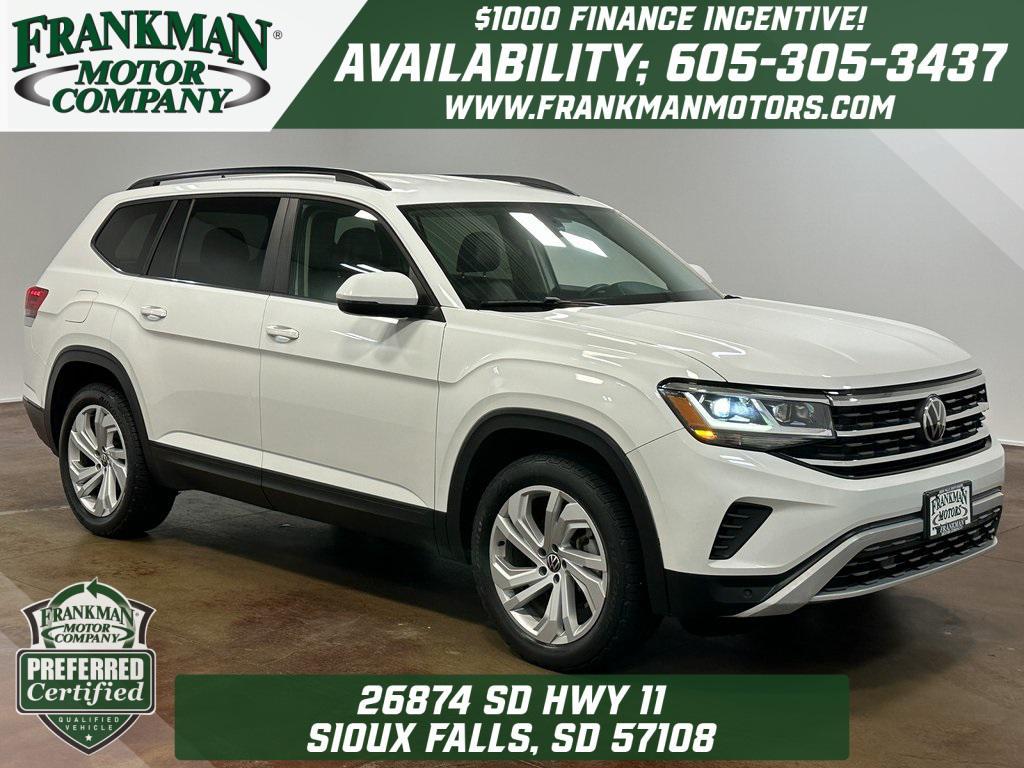 used 2021 Volkswagen Atlas car, priced at $23,305