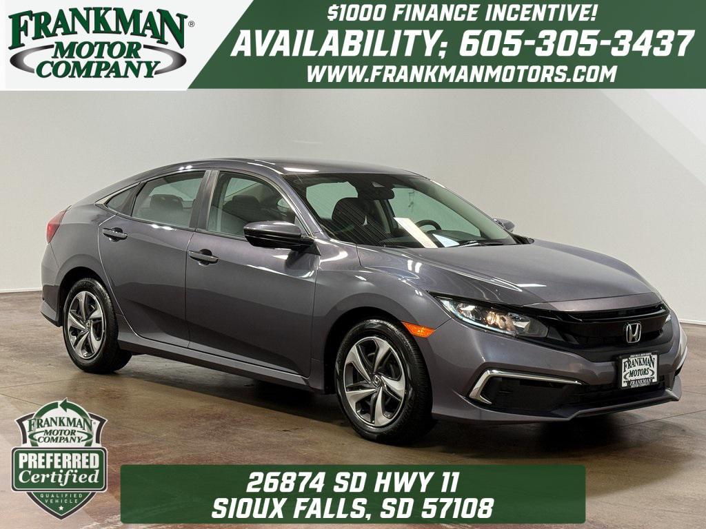 used 2020 Honda Civic car, priced at $21,233