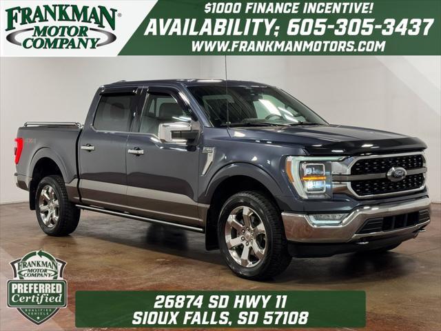 used 2021 Ford F-150 car, priced at $48,987