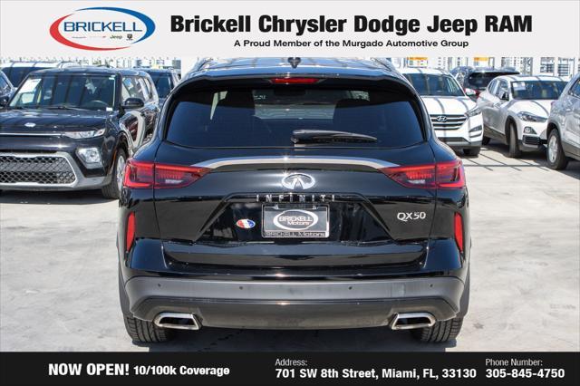 used 2021 INFINITI QX50 car, priced at $22,640