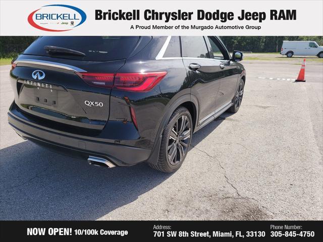 used 2021 INFINITI QX50 car, priced at $22,640