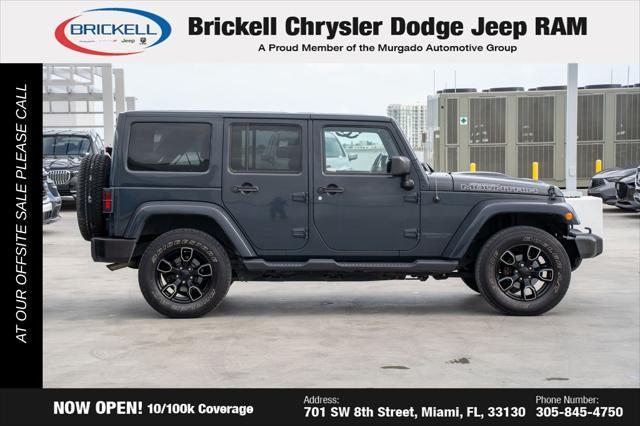 used 2017 Jeep Wrangler Unlimited car, priced at $18,290