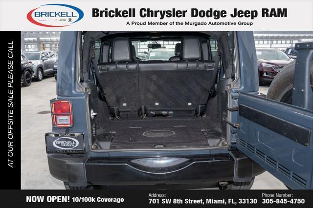 used 2017 Jeep Wrangler Unlimited car, priced at $18,290