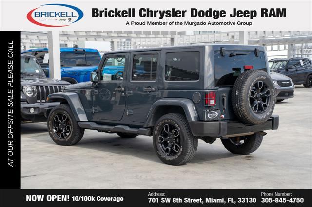 used 2017 Jeep Wrangler Unlimited car, priced at $18,290