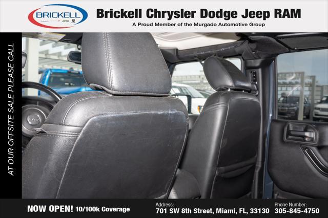 used 2017 Jeep Wrangler Unlimited car, priced at $18,290