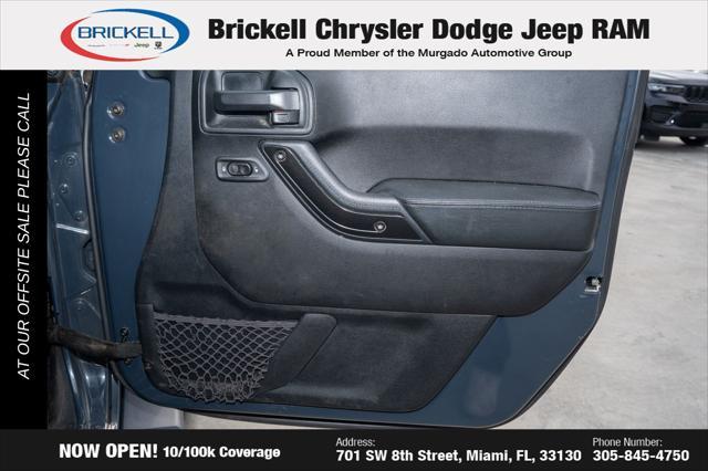used 2017 Jeep Wrangler Unlimited car, priced at $18,290