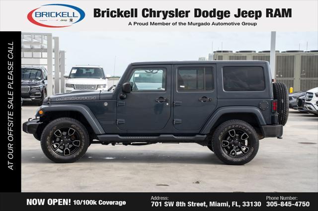 used 2017 Jeep Wrangler Unlimited car, priced at $18,290