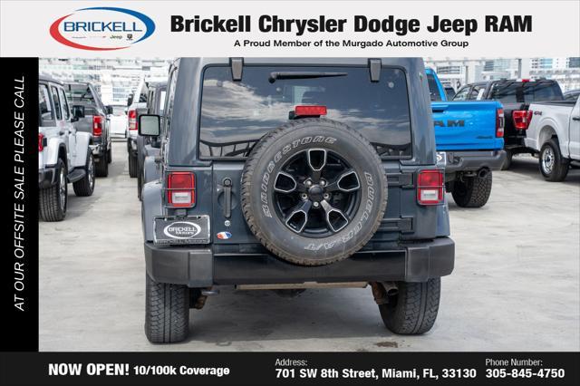 used 2017 Jeep Wrangler Unlimited car, priced at $18,290