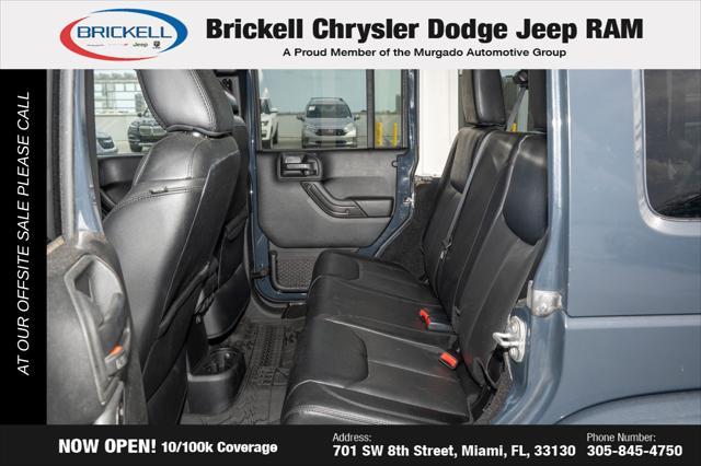 used 2017 Jeep Wrangler Unlimited car, priced at $18,290