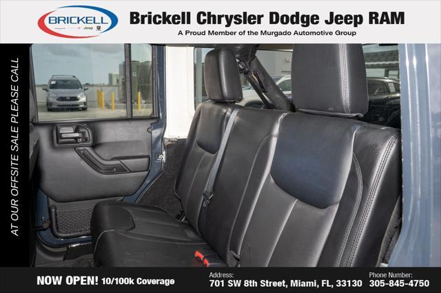 used 2017 Jeep Wrangler Unlimited car, priced at $18,290
