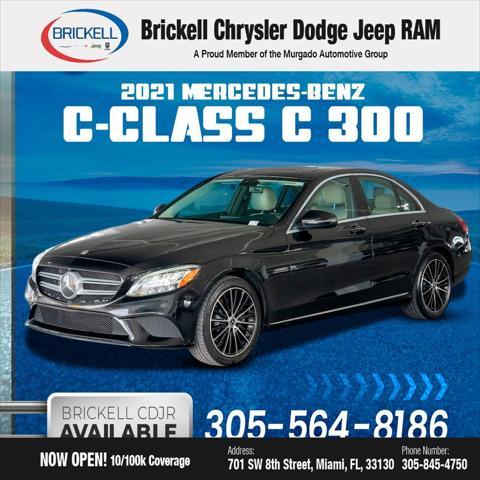 used 2021 Mercedes-Benz C-Class car, priced at $19,986