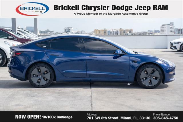 used 2022 Tesla Model 3 car, priced at $21,970