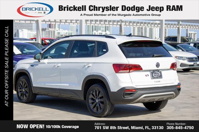 used 2022 Volkswagen Taos car, priced at $17,344