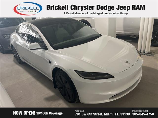 used 2024 Tesla Model 3 car, priced at $37,750