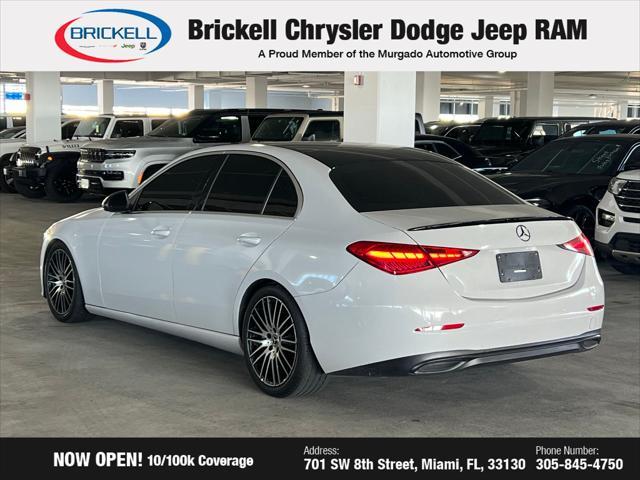 used 2022 Mercedes-Benz C-Class car, priced at $32,875