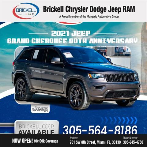 used 2021 Jeep Grand Cherokee car, priced at $21,481