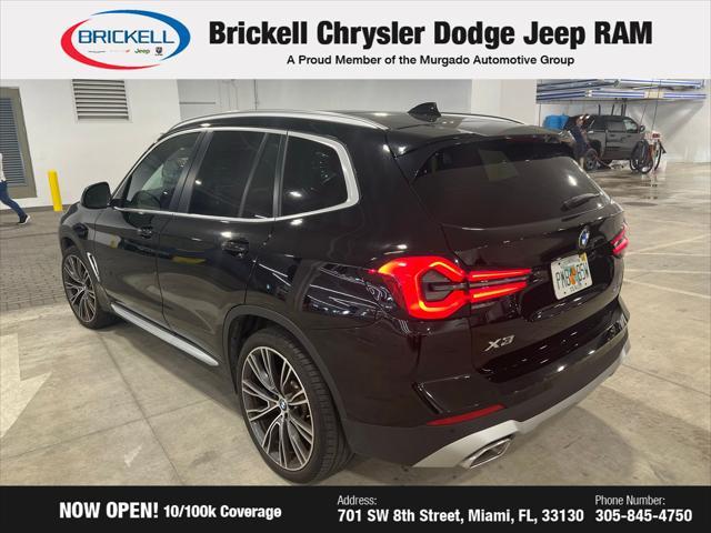 used 2022 BMW X3 car, priced at $33,654