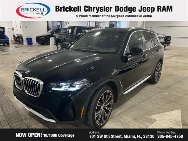 used 2022 BMW X3 car, priced at $33,654