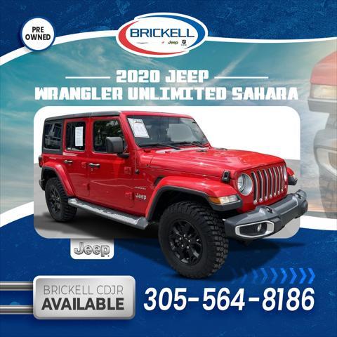 used 2020 Jeep Wrangler Unlimited car, priced at $23,249