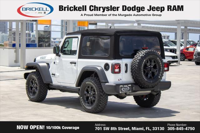 used 2021 Jeep Wrangler car, priced at $25,920