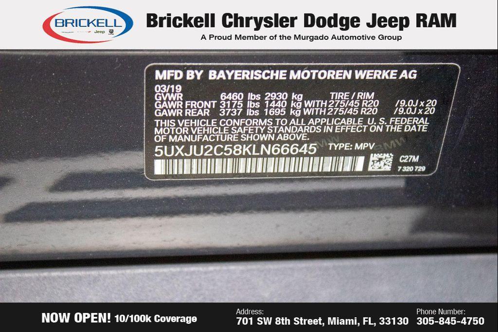 used 2019 BMW X5 car, priced at $27,465