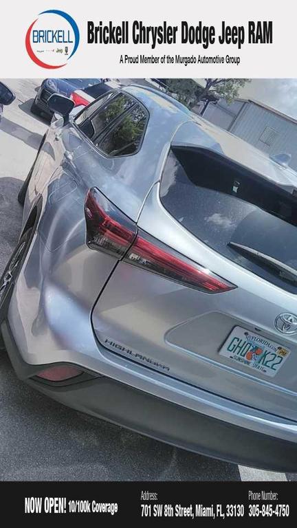 used 2021 Toyota Highlander car, priced at $30,900