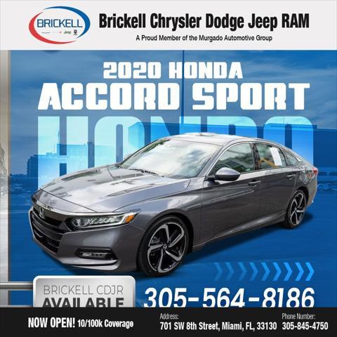 used 2020 Honda Accord car, priced at $19,272