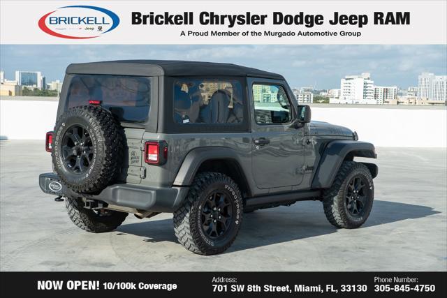 used 2021 Jeep Wrangler car, priced at $25,589